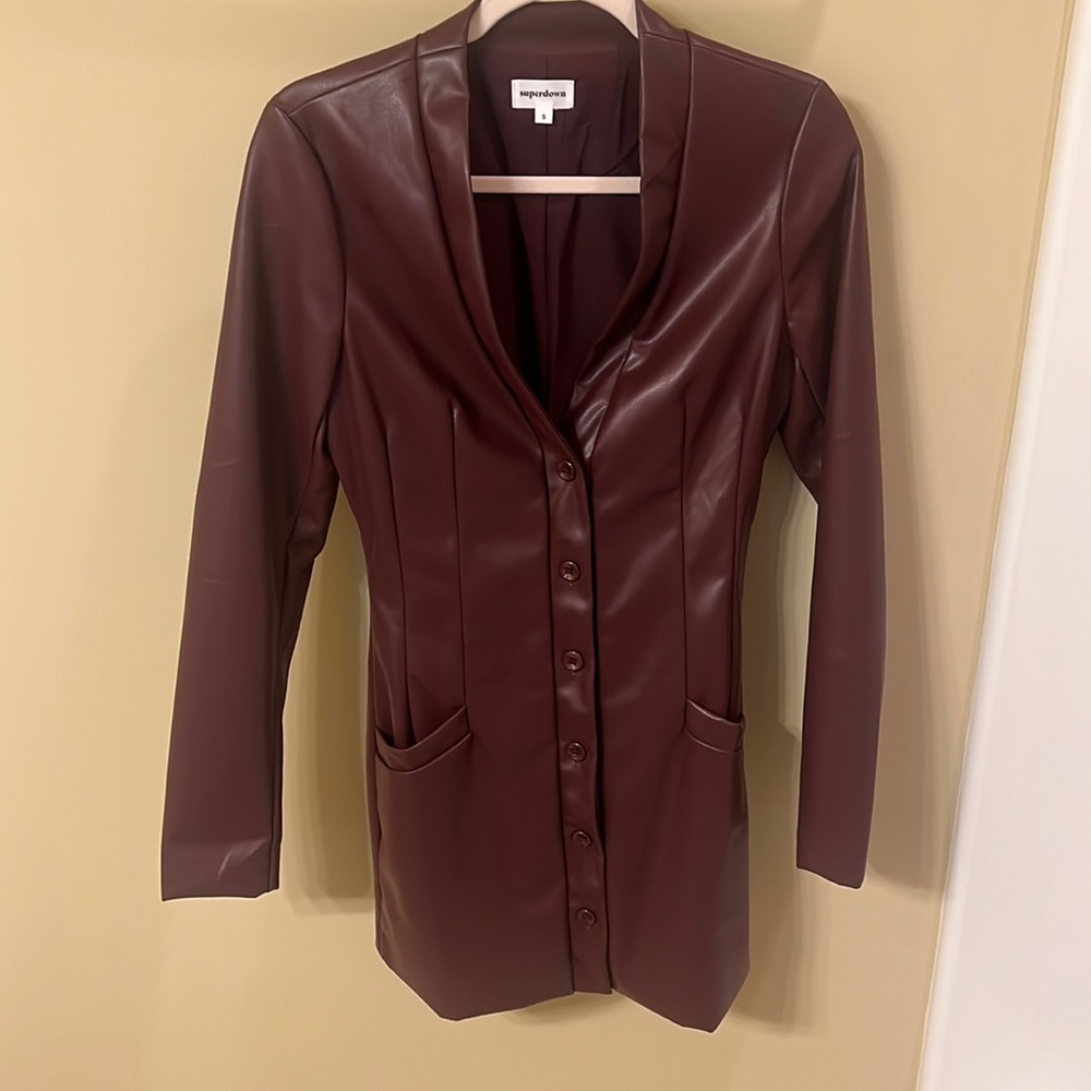 Superdown leather Dress